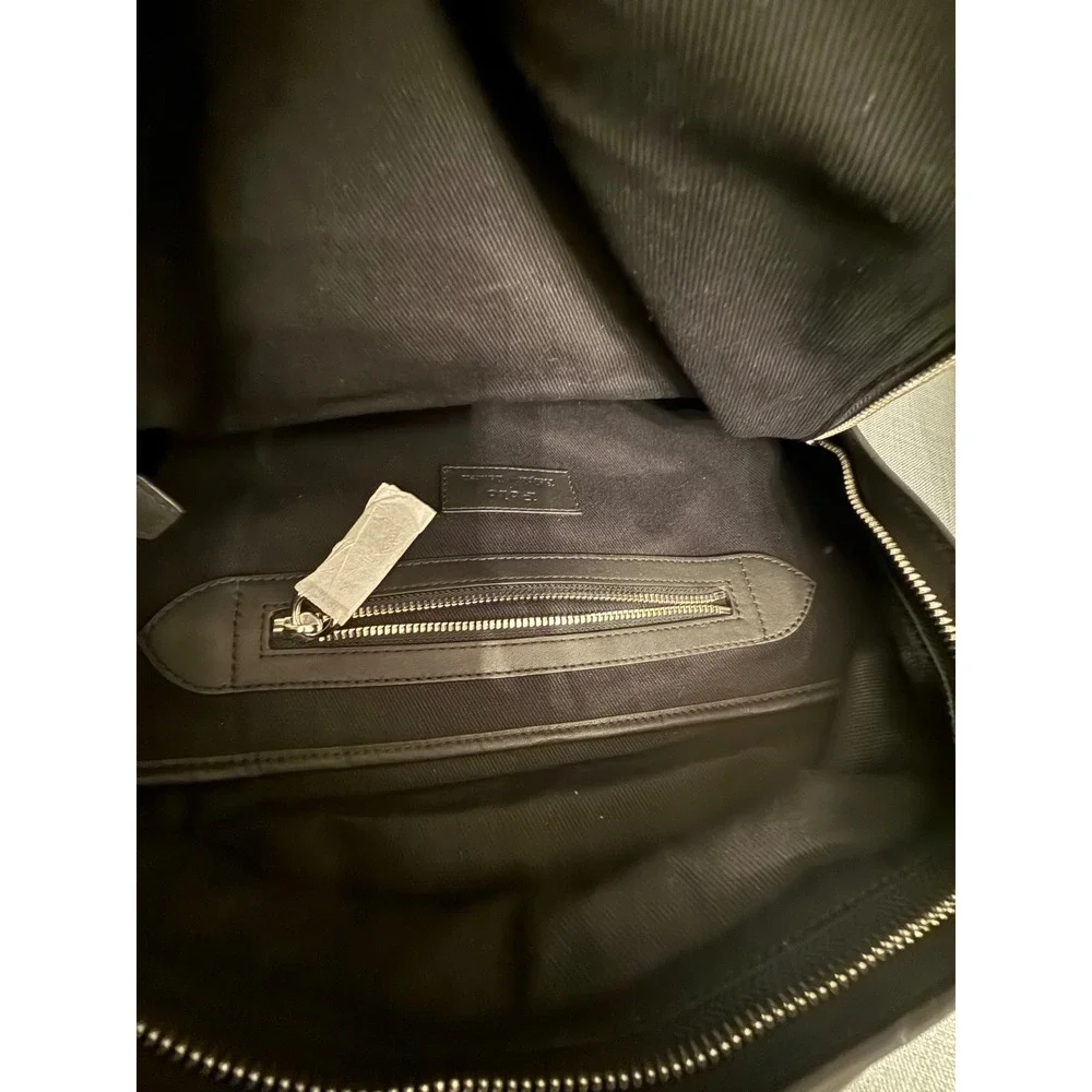Polo Ralph Lauren Black Pebbled Leather Backpack 405962452001 NWT